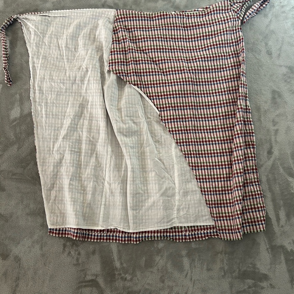 Madewell sarong midi gingham skirt - Picture 10 of 11